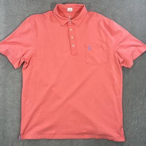 Johnnie-O Mens XL‎ Pink Salmon Hangin Out Golf Polo Shirt